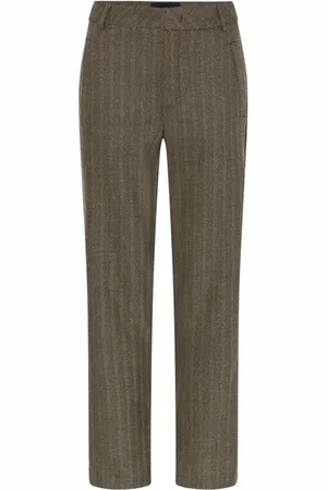 C.ro Femme, Pantalons, Brun, Taille: 46 FR Chino