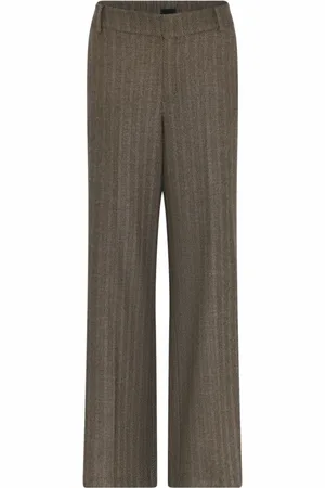 C.ro Femme, Pantalons, Brun, Taille: 46 FR Pantalon large