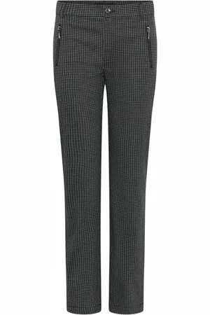 C.ro Femme, Pantalons, Gris, Taille: 48 FR Pantalon à ajustement mince