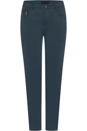 C.ro Femme, Pantalons, Bleu, Taille: 46 FR Straight Pantalons