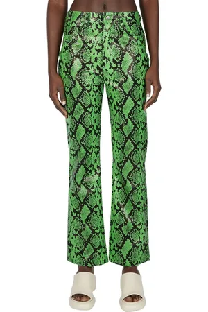 SIMON MILLER Femme, Pantalons, Vert, Taille: W25 Straight Pantalons