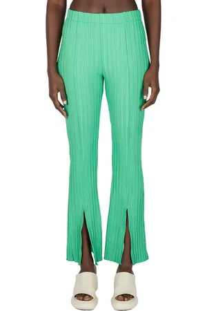 SIMON MILLER Femme, Pantalons, Vert, Taille: 42 FR Wide Pantalons