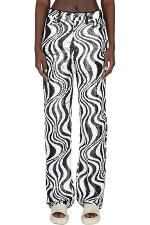 SIMON MILLER Femme, Pantalons, Blanc, Taille: 34 FR Straight Pantalons