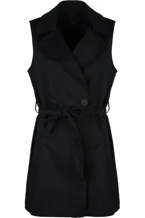 Armani Exchange Femme, Vestes, Noir, Taille: 40 FR Sans manches
