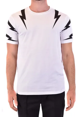 Neil Barrett Homme, Tops, Blanc, Taille: S T-shirt