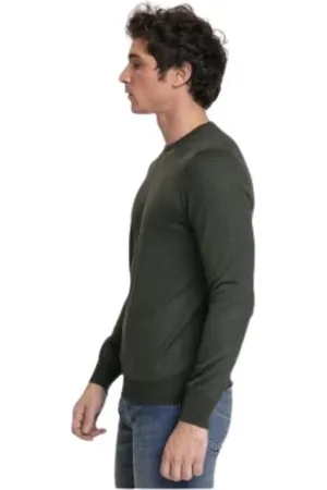 Gran Sasso Homme, Pulls, Vert, Taille: L Pull bouteille à col rond