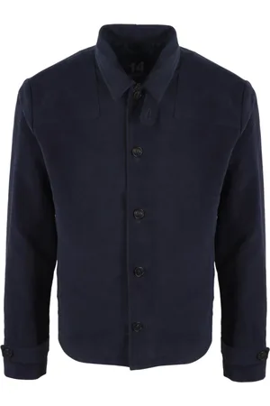 14 BROS Homme, Vestes, Bleu, Taille: L Manteau