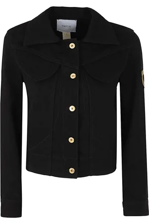 Patou Femme, Vestes, Noir, Taille: 36 FR Veste en forme de jean