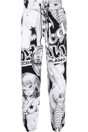 GCDS Homme, Pantalons, Blanc, Taille: L les pantalons de survêtement
