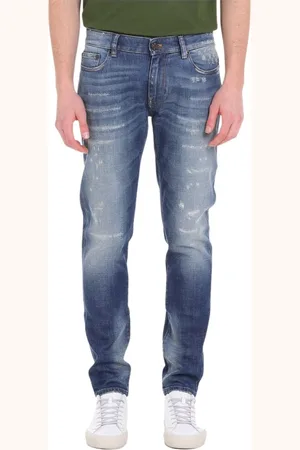 PT Torino Homme, Jeans, Bleu, Taille: W36 Jeans à lavage moyen