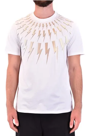 Neil Barrett Homme, Tops, Blanc, Taille: M T-shirt