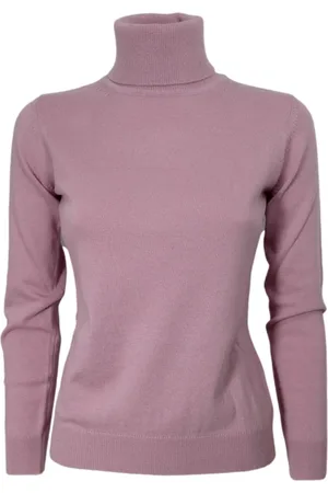 CASHMERE COMPANY Femme, Pulls, Rose, Taille: 36 FR Col roulé
