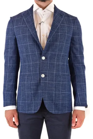 BARBA Homme, Costumes, Bleu, Taille: L blazer