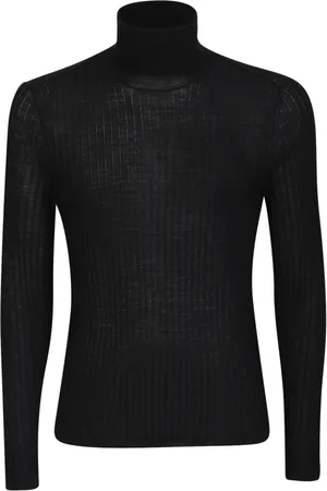 BALLANTYNE Homme, Sweatshirts et sweats à capuche, Noir, Taille: 2XL Pull en laine chaud et fortable