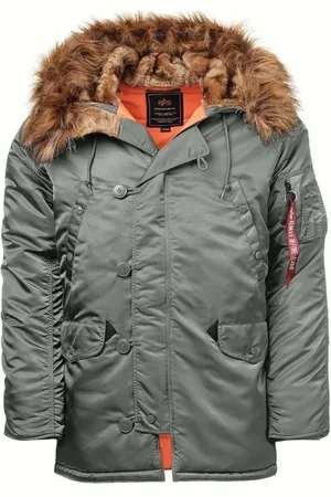 Alpha Industries Homme, Vestes, Vert, Taille: S Veste par temps froid
