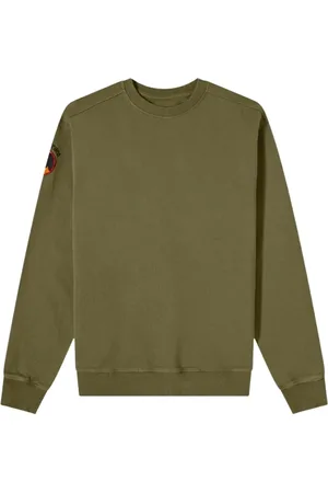 Maharishi Homme, Sweatshirts et sweats à capuche, Vert, Taille: XL Vintage Panther Patch Crew Sweat