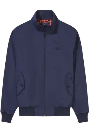 Fred Perry Homme, Vestes, Bleu, Taille: M Veste Harrington