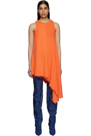 Unravel Project Femme, Robes, , Taille: 38 FR Robe de réservoir en tricot côtelé asymétrique