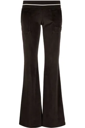 Palm Angels Femme, Pantalons, Noir, Taille: 42 FR Pantalon Large