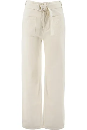 Etro Femme, Pantalons, Blanc, Taille: 40 FR Pantalon Droit