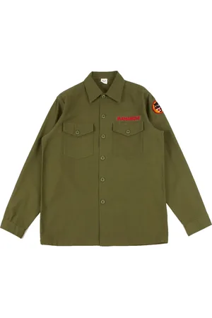 Maharishi Homme, Chemises, Vert, Taille: M Panthère chemise brodée