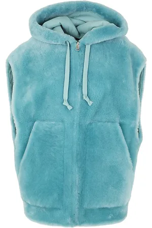 Blancha Femme, Vestes, Bleu, Taille: 38 FR Gilet de cisaillement