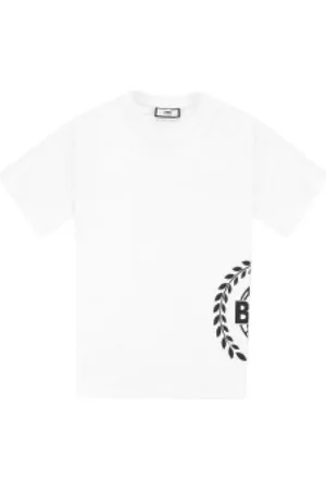 BALR. Homme, Tops, Blanc, Taille: M T-shirt à imprimé Crest