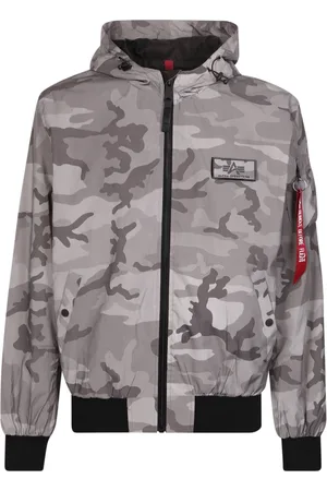 Alpha Industries Homme, Vestes, Gris, Taille: L Veste imprimée de camouflage