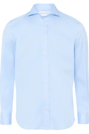 Baldessarini Homme, Chemises, Bleu, Taille: 5XL Chemise extensible Hugh avec collier de requin