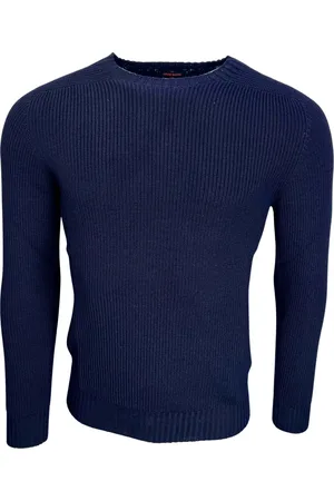 Gran Sasso Homme, Pulls, Bleu, Taille: L Tricots à col rond