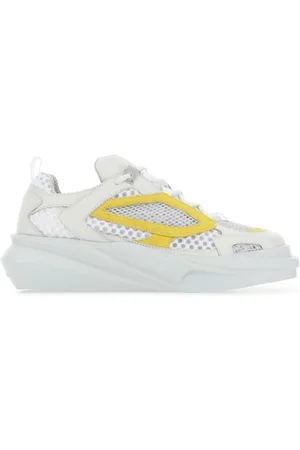 1017 ALYX 9SM Homme, Chaussures, Blanc, Taille: 41 EU Baskets de randonnée en cuir bicolore