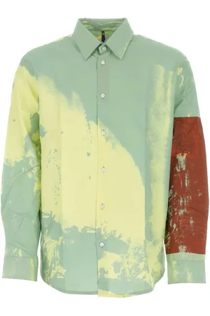 OAMC Homme, Chemises, Vert, Taille: M Chemise surdimensionnée viscose imprimée