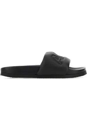 AMBUSH Homme, Chaussures, Noir, Taille: 41 EU Slippers en cuir noir