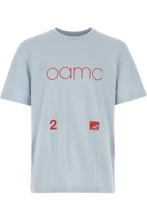 OAMC Homme, Tops, Bleu, Taille: S T-shirt surdimensionné en coton bleu clair