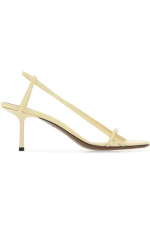 Neous Femme, Chaussures, Jaune, Taille: 38 EU Sandales de merga en cuir crème
