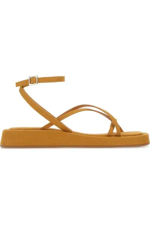 Gia Borghini Femme, Chaussures, , Taille: 40 EU Tissu de moutarde Rosie 16 Sandales