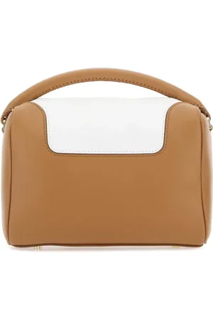Elleme Femme, Sacs, Blanc, Taille: ONE Size Sac à main au trésor en cuir bicolore