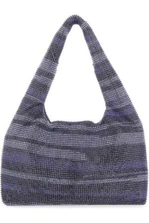 KARA Femme, Sacs, Gris, Taille: ONE Size Mini-sac à main en strass multicolores