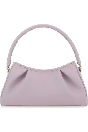 Elleme Femme, Sacs, Violet, Taille: ONE Size Sac à bandoulière Lilac en cuir Dimple Moon