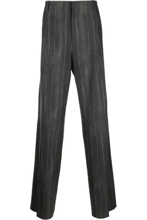 VERSACE Homme, Pantalons, Noir, Taille: L Pantalon en laine imprimé