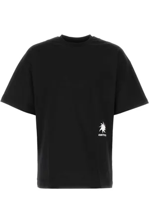OAMC Homme, Tops, Noir, Taille: S T-shirt surdimensionné en coton noir