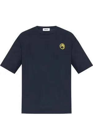 AMBUSH Homme, Tops, Bleu, Taille: S T-shirt surdimensionné en coton bleu marine