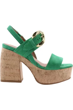 carmens Femme, Chaussures, Vert, Taille: 40 EU High Heel Sandales