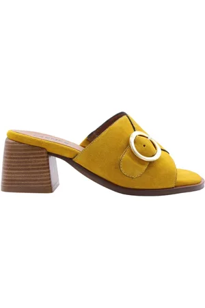 carmens Femme, Chaussures, Jaune, Taille: 38 EU Heeled Mules