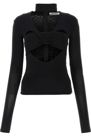 AMBUSH Femme, Pulls, Noir, Taille: 36 FR Col roulés
