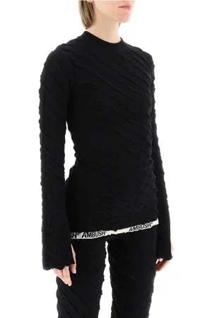 AMBUSH Femme, Tops, Noir, Taille: 36 FR Embuscade