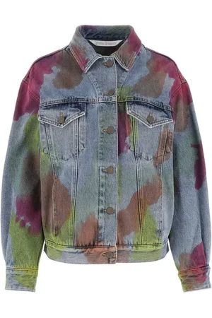 Palm Angels Femme, Vestes, Bleu, Taille: 36 FR Veste en jean