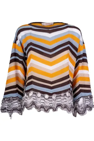Jucca Femme, Pulls, Multicolore, Taille: 38 FR Pulls à col rond
