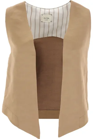 ALYSI Femme, Vestes, Brun, Taille: 40 FR Vestes