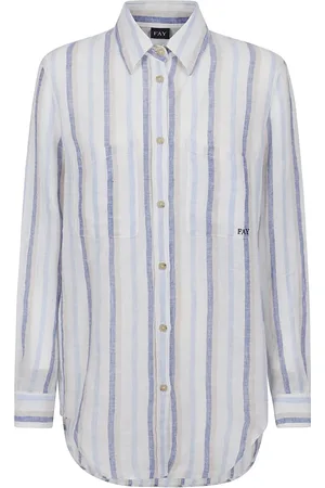 FAY Femme, Blouses et Chemises, Bleu, Taille: 40 FR Chemise